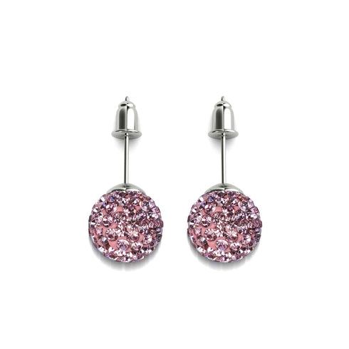 Flamingo Crystal | .925 Sterling Silver | Kikiballa Earrings